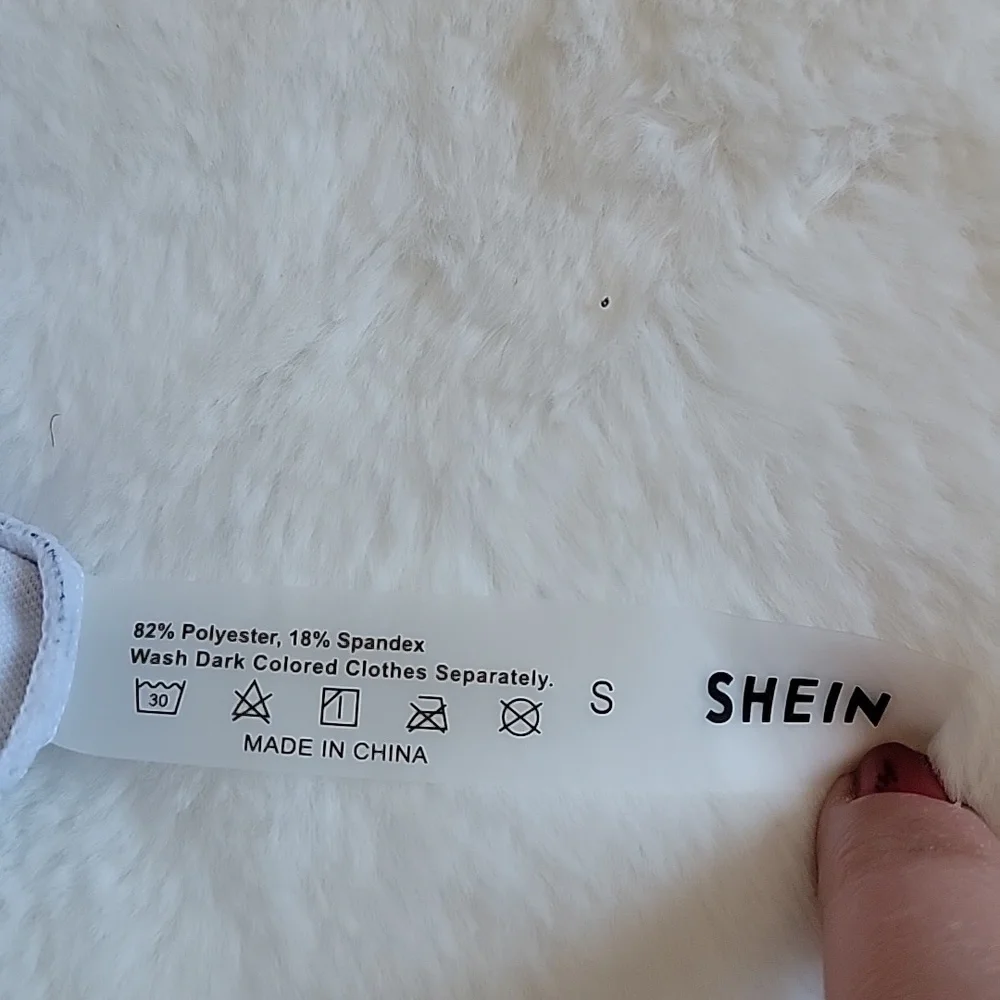 SHEIN Striped Cut-Out Bandeau One Piece Swimsuit NWOT - Picture 8 of 10